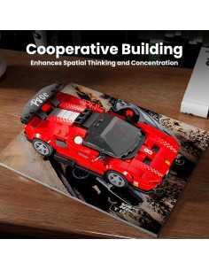 Mould King P80C Kit de Coche de Carreras 449 Piezas 2