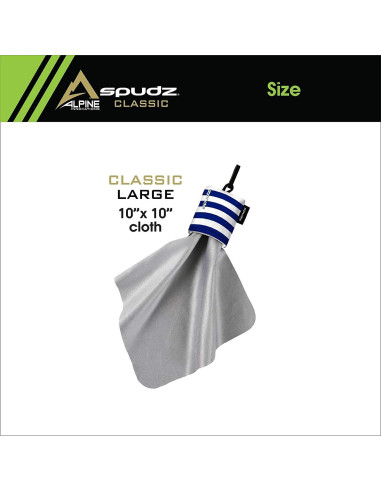 Paño de Microfibra Spudz Alpine Innovations Rayas Náuticas 25,4 cm