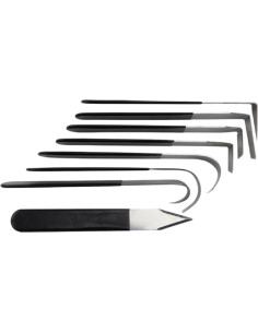 Set de 8 cuchillos de tallado de cerámica Hewnda 22-03887 2