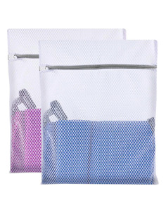 2 Bolsas de Lavandería Malla AZRDXSD 40x50 cm Cremallera