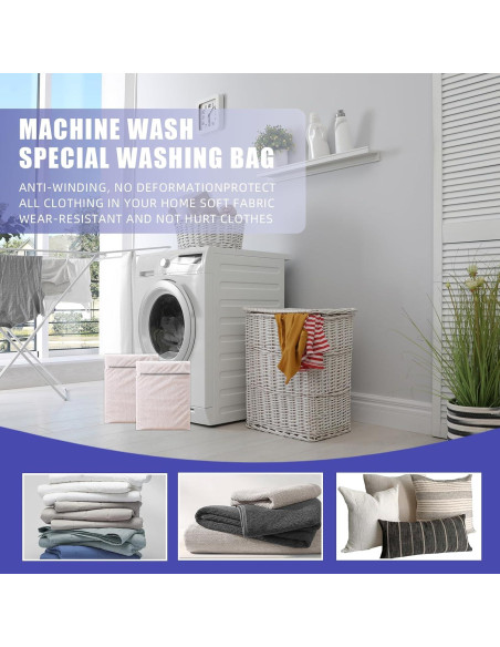 2 Bolsas de Lavandería Malla AZRDXSD 40x50 cm Cremallera