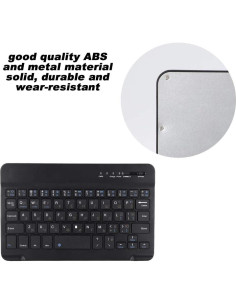 Teclado Bluetooth Diyeeni Bilingüe Ruso e Inglés 7" Recargable 2