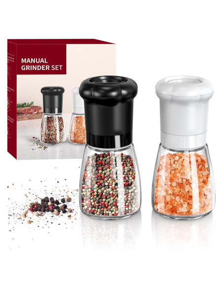 Juego de Molinillos de Sal y Pimienta CIRCLE JOY 180ml Manual