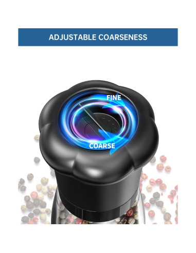 Juego de Molinillos de Sal y Pimienta CIRCLE JOY 180ml Manual