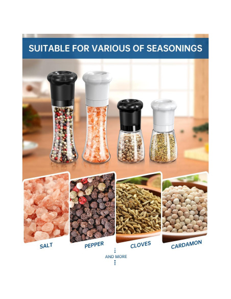 Juego de Molinillos de Sal y Pimienta CIRCLE JOY 180ml Manual