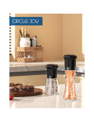 Juego de Molinillos de Sal y Pimienta CIRCLE JOY 180ml Manual