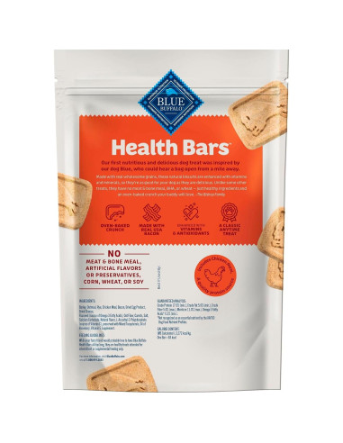 Galletas Crujientes para Perros Blue Buffalo 453.6 g Tocino Huevo Queso