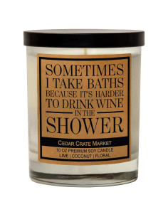 Vela de Amistad Cedar Crate Market 10 Oz Hecha a Mano