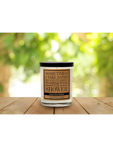 Vela de Amistad Cedar Crate Market 10 Oz Hecha a Mano