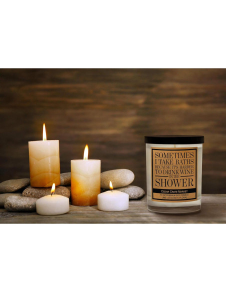 Vela de Amistad Cedar Crate Market 10 Oz Hecha a Mano