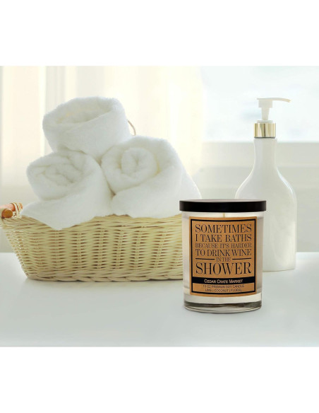 Vela de Amistad Cedar Crate Market 10 Oz Hecha a Mano