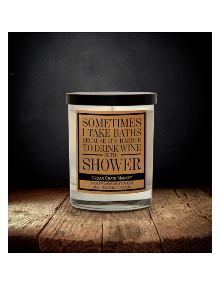 Vela de Amistad Cedar Crate Market 10 Oz Hecha a Mano