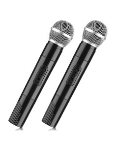 Accesorios de Micrófono Falso Facmogu 2 Piezas Realistas