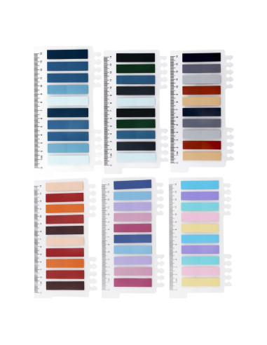 1200 Pestañas Adhesivas LEEGAWU - 30 Colores Escriturables