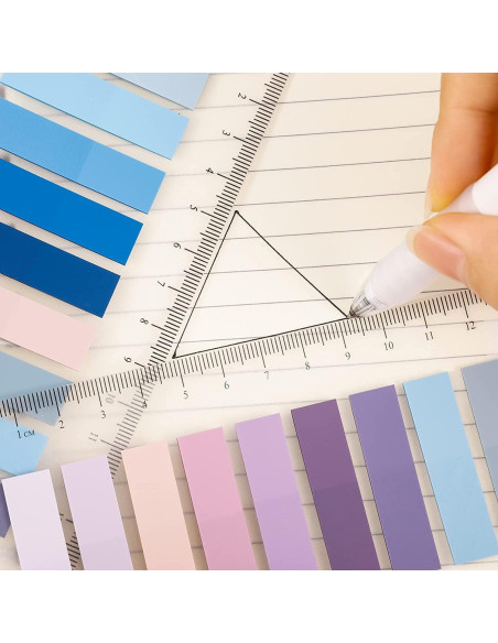 1200 Pestañas Adhesivas LEEGAWU - 30 Colores Escriturables