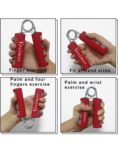 Juego de 2 Agarradores de Mano YESIMET - Fortalecedor de Agarre