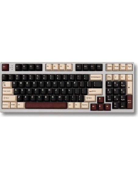 Juego de Teclas Mintcaps Roma Negro 173 Teclas Cherry MX