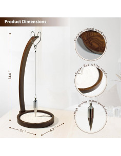 Péndulo de Arena Kihomi de Madera para Escritorio 18x16cm 2