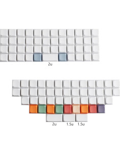 Conjunto de Teclas XDA V2 PBT Coloridas 96 Piezas WPL 2