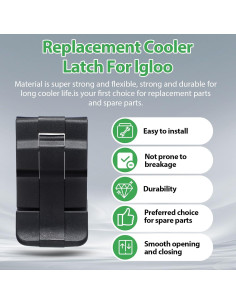Pestillos de Reemplazo Negros Yaocom para Neveras - 2 Piezas 2