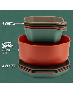 Conjunto de Utensilios de Camping Gerber ComplEAT - 9 Piezas 2