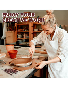 Kit de Herramientas de Escultura de Arcilla UUSYCUN 6 Piezas 2