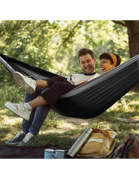 Hamaca de Camping G4Free Doble con Red y Cubierta de Lluvia