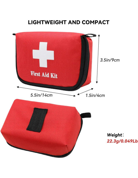 Bolsa de Primeros Auxilios Vacía Faylapa 14x9x4 cm - 6 Pcs