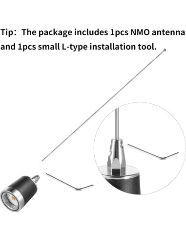 Antena de Montaje Magnético NMO Eifagur 2m 70cm UHF VHF