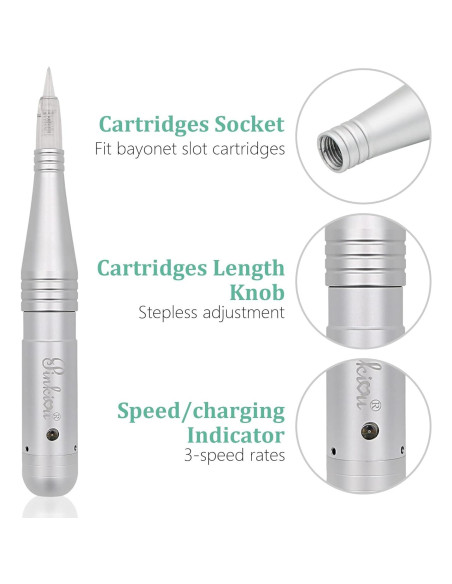 Máquina de Maquillaje Permanente Pinkiou MicroPigmentación 15,000rpm