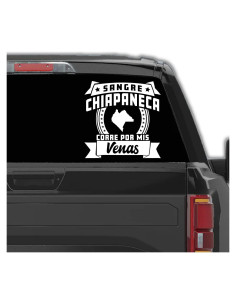 Calcomanía para Carros Chiapas Sangre Chiapaneca 12.7 cm