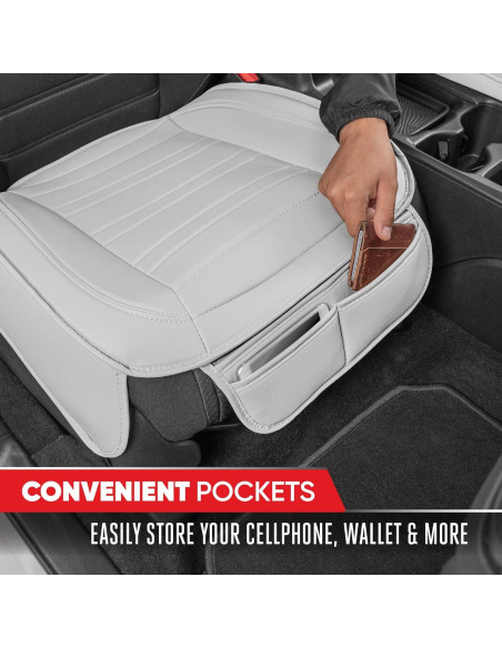 Cubiertas de Asiento Delantero Motor Trend Blancas - Juego de 2