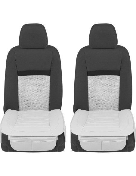 Cubiertas de Asiento Delantero Motor Trend Blancas - Juego de 2