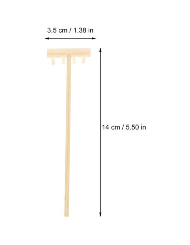 Juego de Rastrillos Zen de Bambú YARNOW 36 Pcs Miniatura