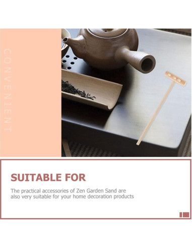 Juego de Rastrillos Zen de Bambú YARNOW 36 Pcs Miniatura