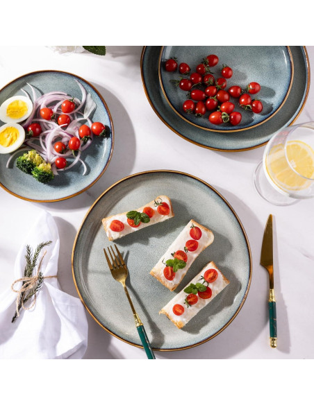 Juego de Platos AmorArc de Cerámica 6 Piezas 21.5 cm