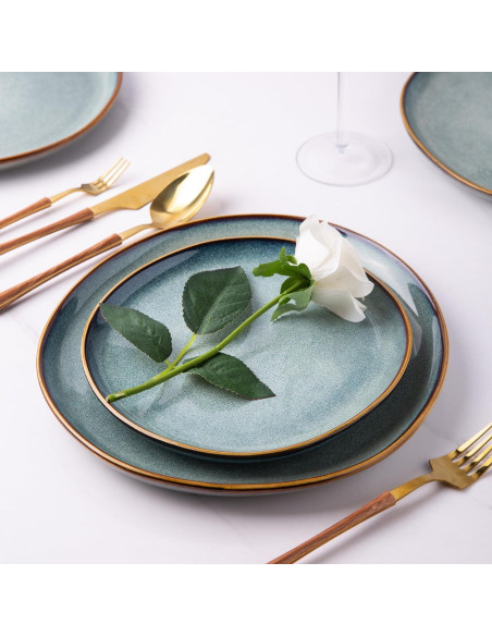 Juego de Platos AmorArc de Cerámica 6 Piezas 21.5 cm