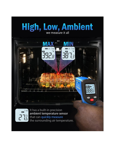 Termómetro Infrarrojo Benetech GM321 Sin Contacto -50C a 400C