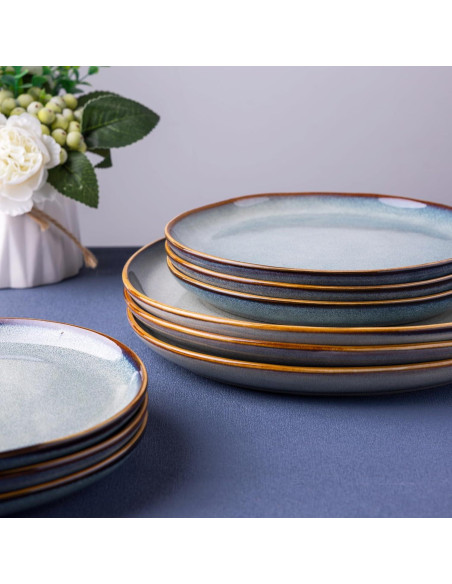 Juego de Platos AmorArc de Cerámica 6 Piezas 21.5 cm