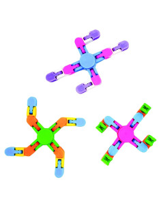 Juego de Spinners Antiestrés Raymond Geddes - 24 Piezas Coloridas