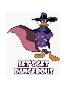 Calcomanía de Vinilo Darkwing Duck 12.7 cm para Auto y Laptop