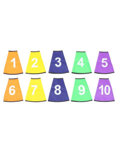 Cubierta de Cono Numerado Toyvian 10 Pcs para Entrenamiento