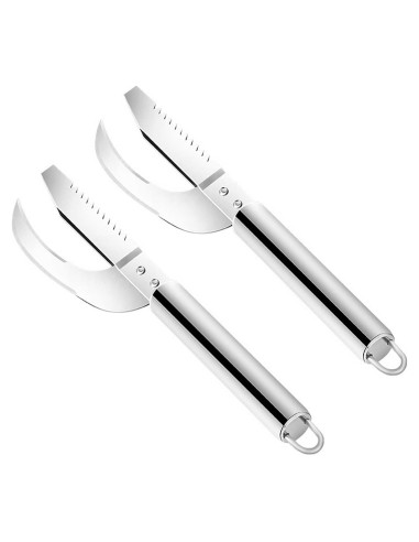 Removedor de escamas de pescado HENWAFX 3 en 1 acero inoxidable