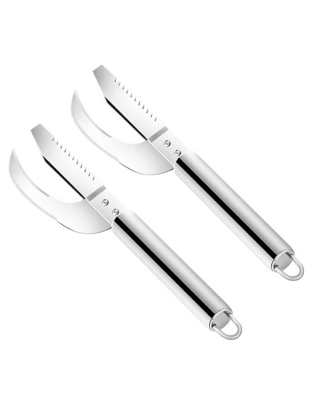 Removedor de escamas de pescado HENWAFX 3 en 1 acero inoxidable
