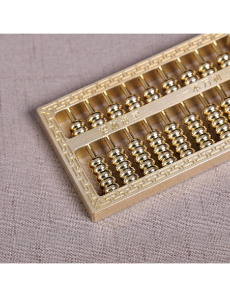 Ábaco Miniatura de Cobre y Latón Ailuter 9.91x5.58cm