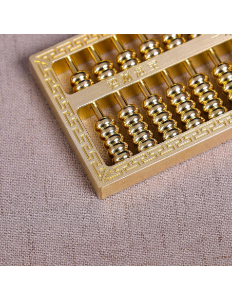 Ábaco Miniatura de Cobre y Latón Ailuter 9.91x5.58cm