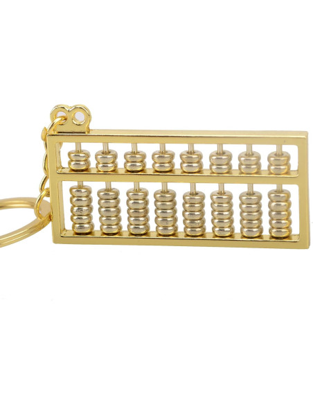 Llavero de Ábaco Mallofusa Dorado - Adorno Decorativo