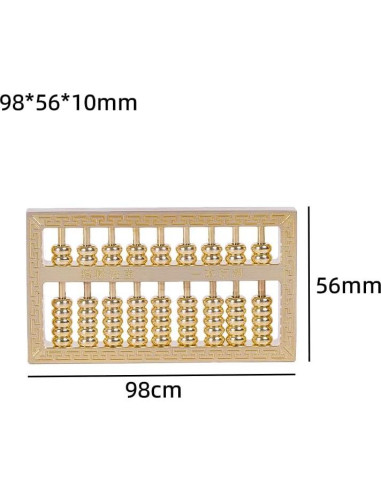 Ábaco Miniatura de Cobre y Latón Ailuter 9.91x5.58cm