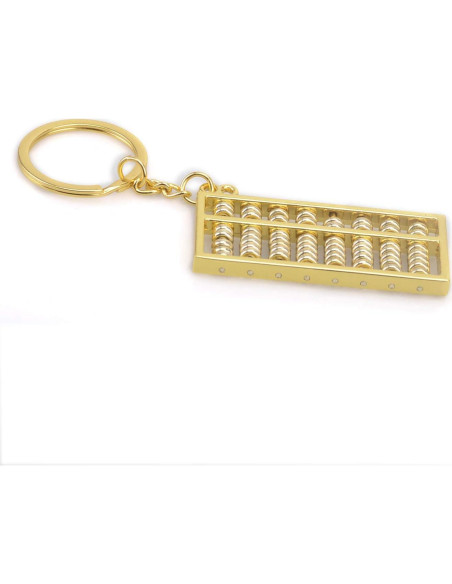 Llavero de Ábaco Mallofusa Dorado - Adorno Decorativo