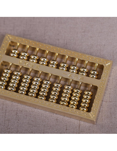 Ábaco Miniatura de Cobre y Latón Ailuter 9.91x5.58cm